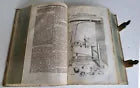 1719 ILLUSTRATED COMPENDIUM of HOUSEHOLD LITERATURE antique GERMAN PIGSKIN FOLIO