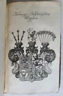 1754 COATS of ARMS of GERMAN NOBLES Wappen-Kalender antique fully illustrated