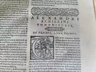 1568 ALESSANDRO ACHILLINI antique VERY RARE MEDICAL TREATISE 16th century