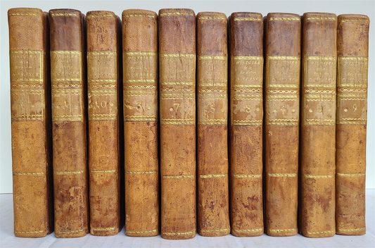 1806 HISTORY of FRENCH REVOLUTION 10 VOLUMES antique in FRENCH