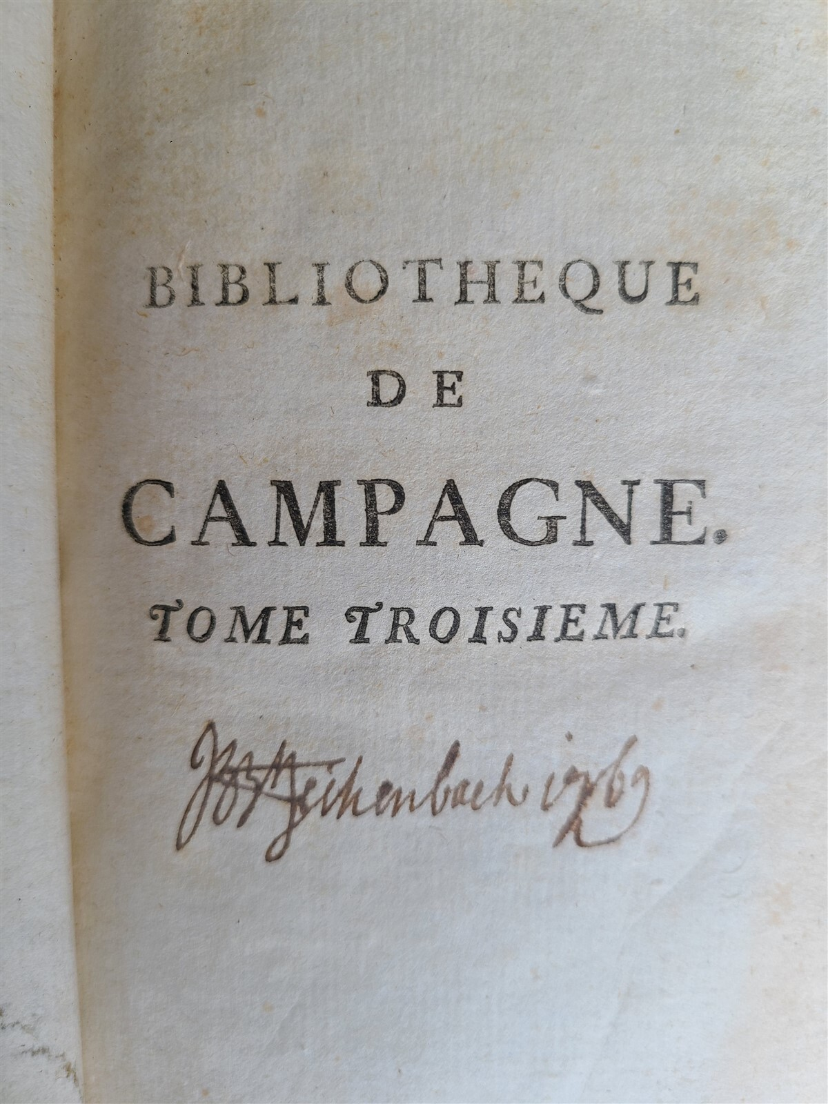 1761-1769 BIBLIOTHEQUE DE CAMPAGNE 21 VOLUMES antique in FRENCH DECORATIVE BOUND