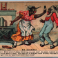 STOVE POLISH ANTIQUE ADVERTISING VICTORIAN TRADE CARD BLACK AMERICANA