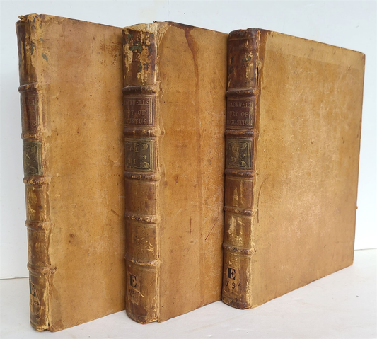 1760 MEMOIRS of COURT of AUGUSTUS BLACKWELL SCOTLAND 3 VOLS antique ILLUSTRATED