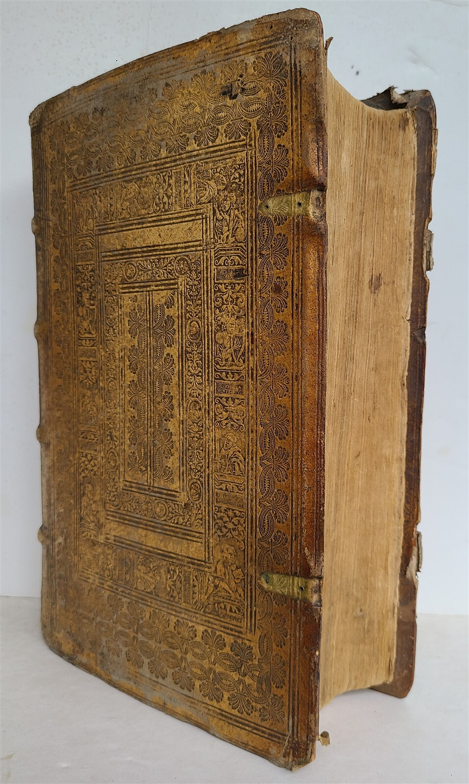 1562 JOSEPHUS FLAVIUS HISTORY of JEWS antique PIGSKIN 16th CENTURY FOLIO Judaica