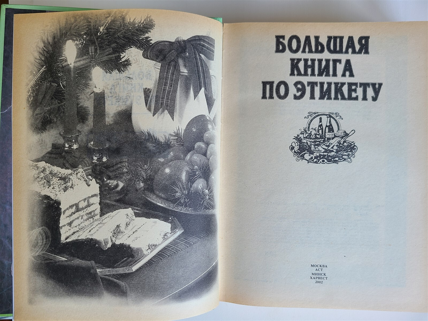 ETIQUETTE BOOK in RUSSIAN ILLUSTRATED