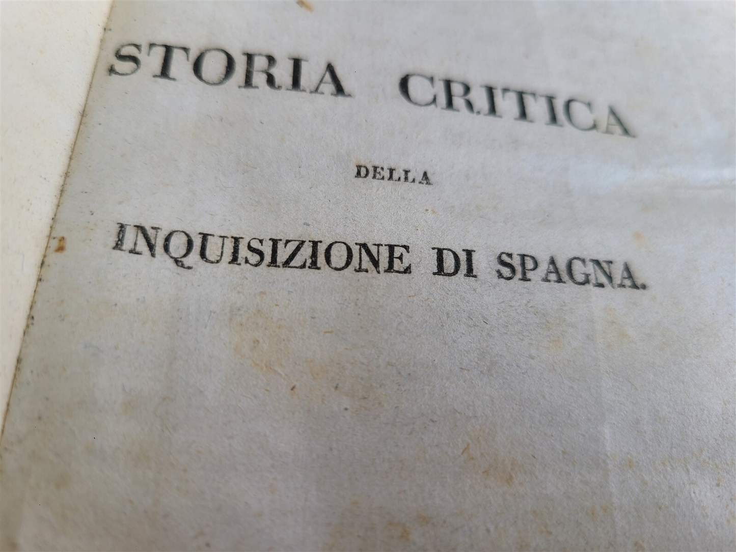 1820 HISTORY of SPANISH INQUISITION in ITALIAN 6 VOLUMES antique ILLUSTRATED