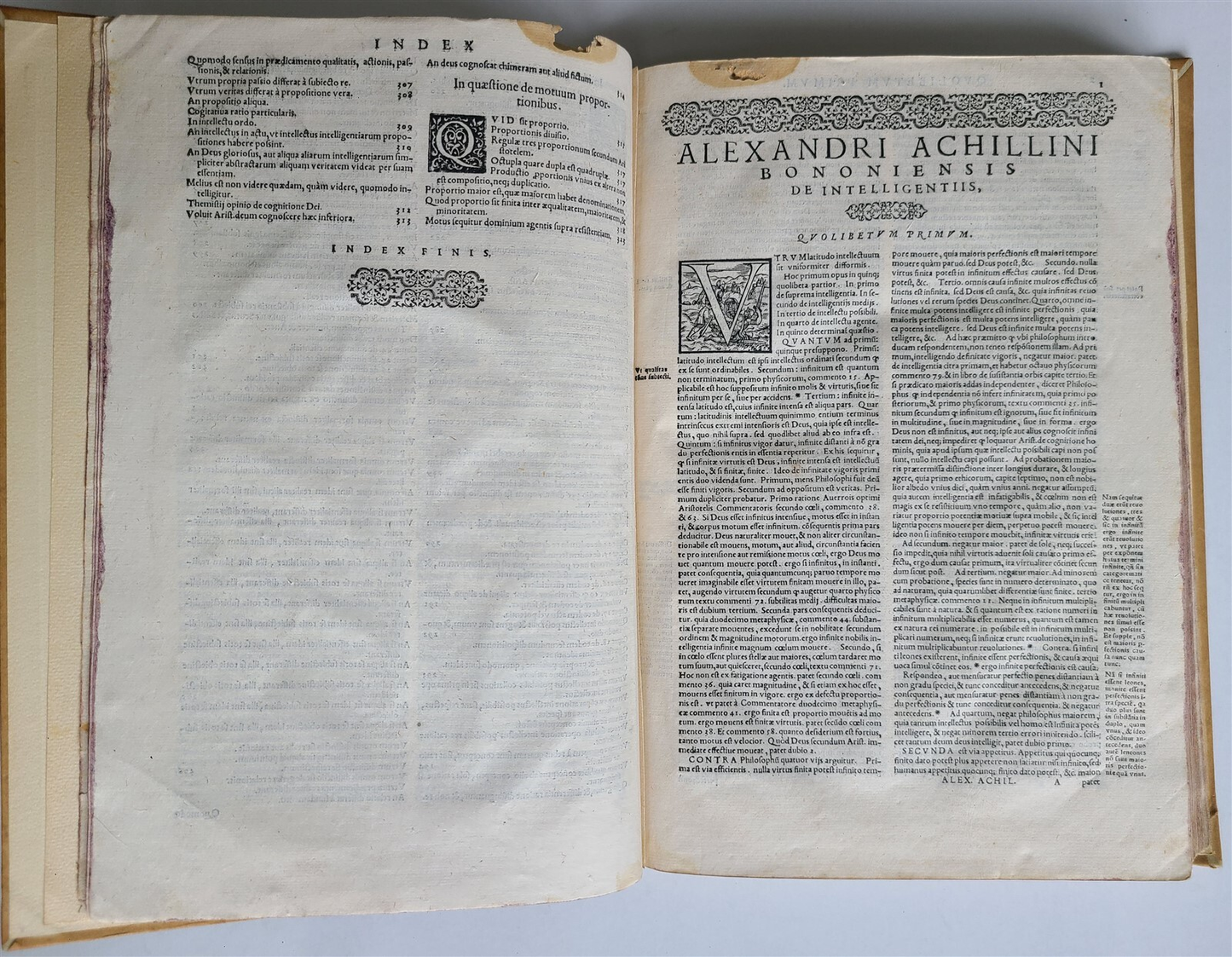 1568 ALESSANDRO ACHILLINI antique VERY RARE MEDICAL TREATISE 16th century