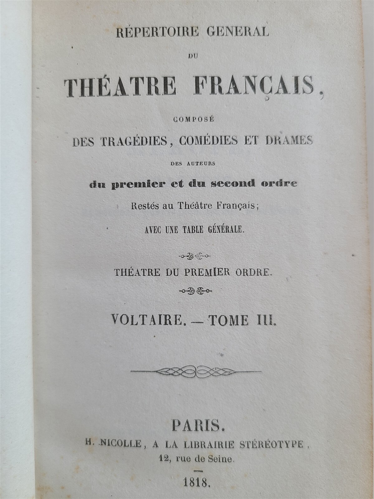 1818 FRENCH THEATRE PLAYS 38 VOLUMES antique DECORATIVE BINDINGS