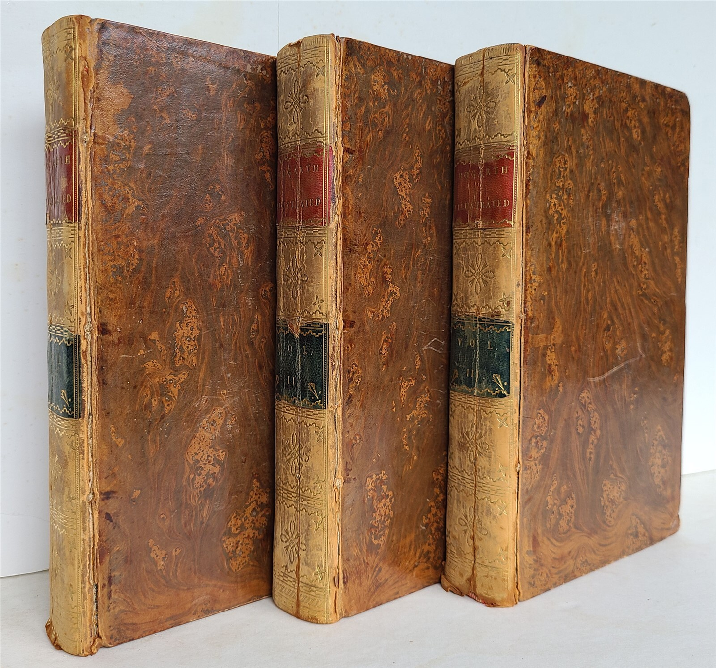 1793-1798 HOGARTH illustrated by John Ireland 3 VOLUMES antique in ENGLISH