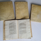 1731-1735 LIVES OF HOLY FATHERS 4 VOLUMES antique in ITALIAN VELLUM BOUND