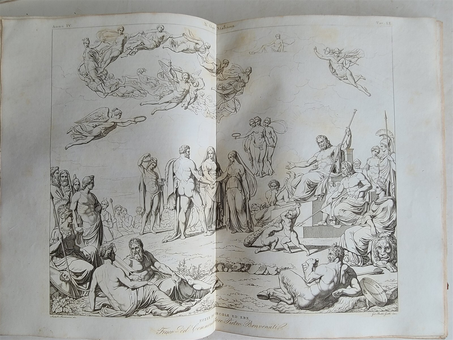 1838-39 ITALIAN ART ILLUSTRATED FOLIO antique 72 engravings