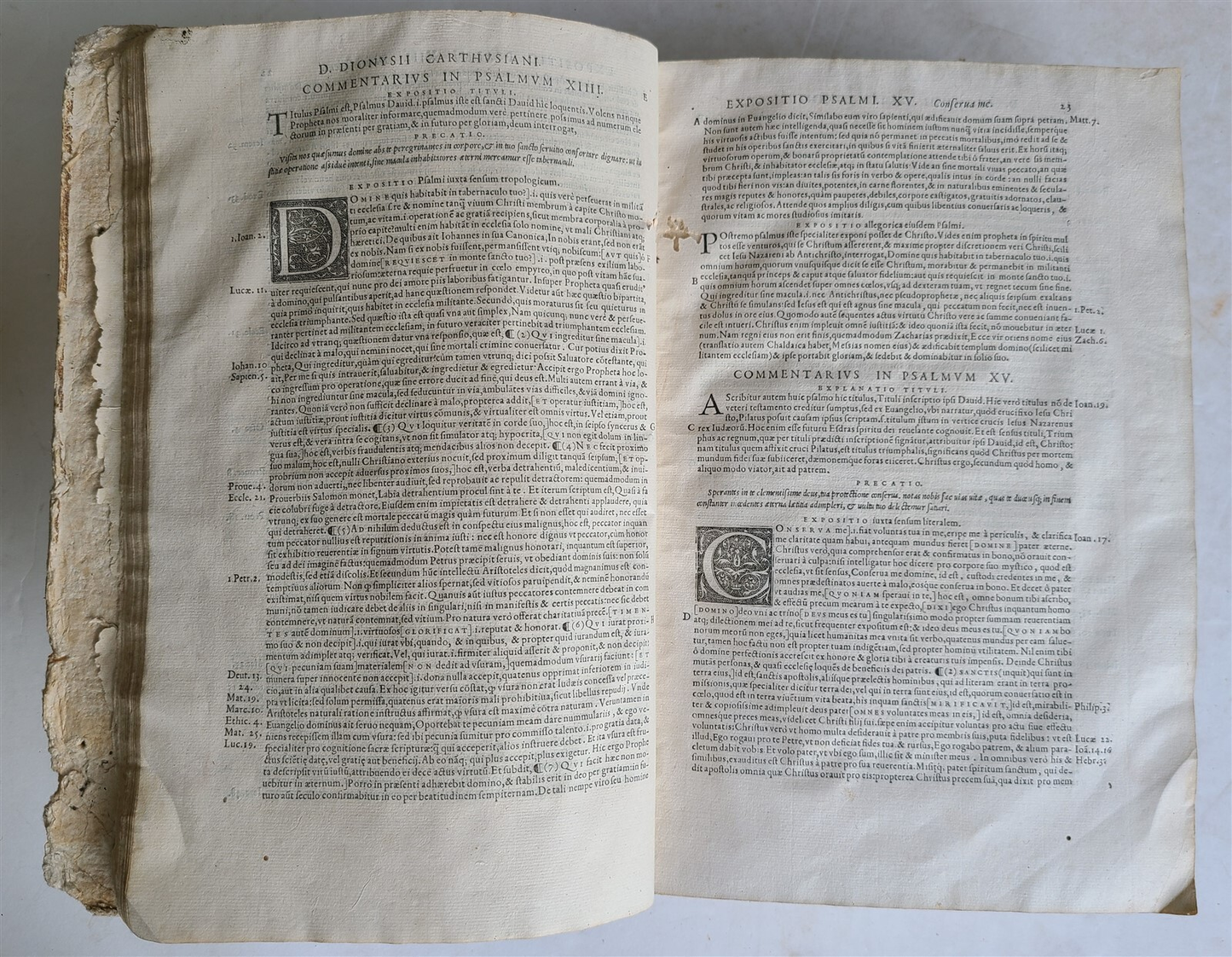 1541-1579 THREE RARE DIONYSIUS WORKS in ONE FOLIO antique 16th CENTURY