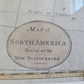 1797 MAP of NORTH AMERICA antique FRAMED from GAZETTER of JEDIDIAH MORSE