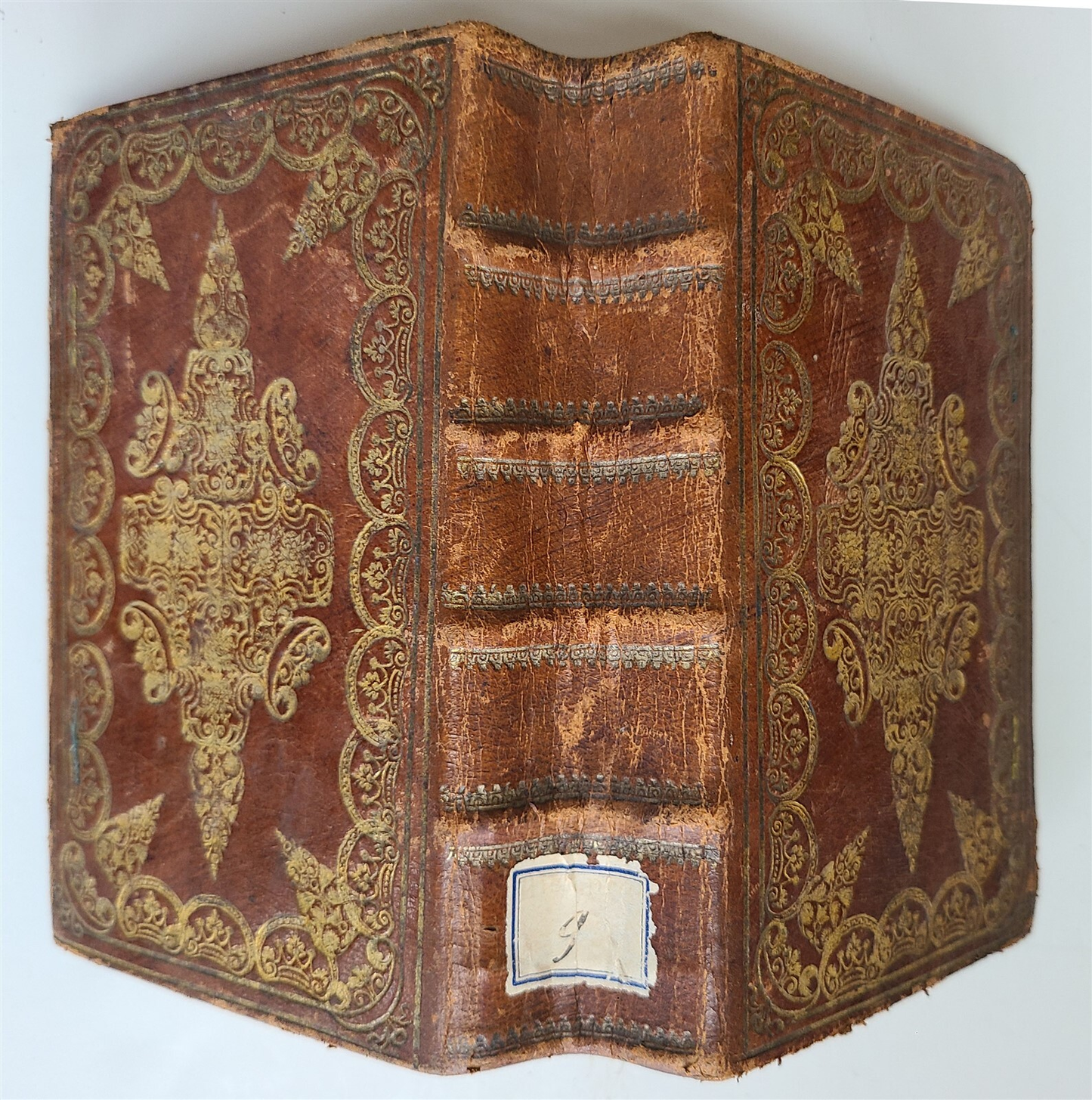 1726 STUNNING DECORATIVE BINDING MEMORABLE DEEDS of EMPERORS antique