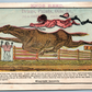 HORSE RACING ANTIQUE ADVERTISING VICTORIAN TRADE CARD DRUGS PAINTS OILS BLACK AMERICANA