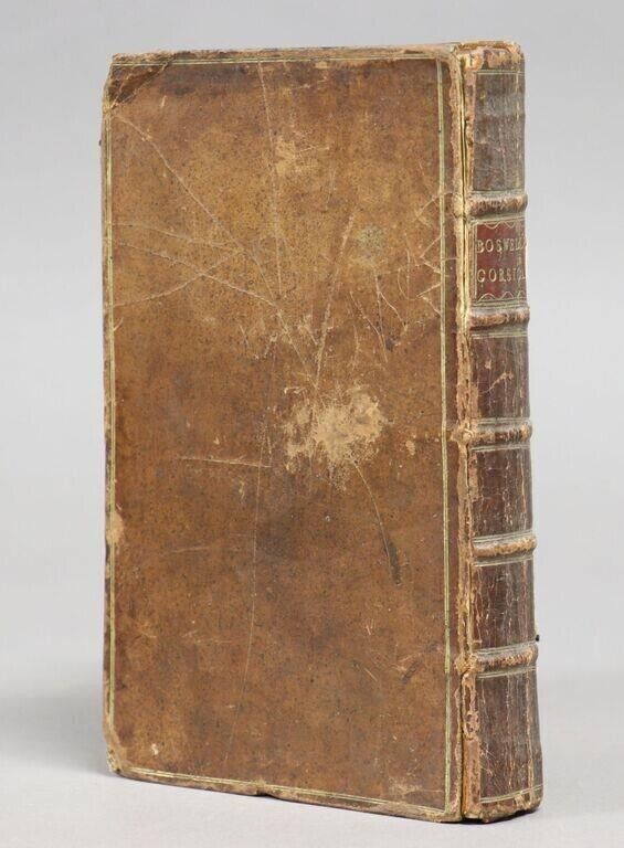 1786 ACCOUNT OF CORSICA by James Boswell antique w/ MAP