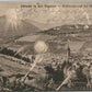 GERMAN WWI ERA ARTILLERY ATTACK ANTIQUE POSTCARD