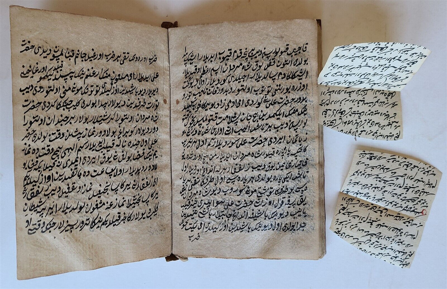 19th CENTURY MANUSCRIPT in CHAGATAI TURKIC LANGUAGE SERMONS COLLECTION antique