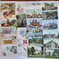 Lot of 510 ANTIQUE & VINTAGE POSTCARDS RPPC TOWN VIEWS GREETINGS mix