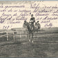 ITALIAN CAVALRY TRAINING WWI ANTIQUE POSTCARD