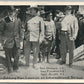 WAR COUNCIL on INTERNATIONAL BRIDGE ANTIQUE POSTCARD 1916 EL PASO TX CANCEL