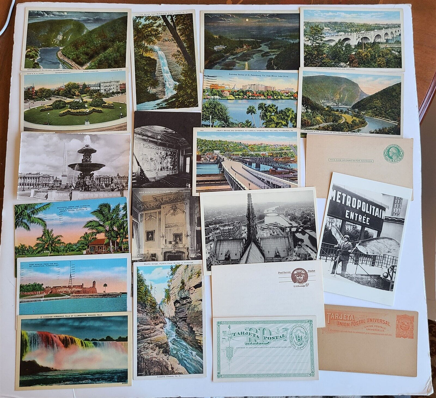 Lot of 510 ANTIQUE & VINTAGE POSTCARDS RPPC TOWN VIEWS GREETINGS mix
