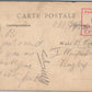 BRITISH WWI ERA OBSERVATION POST ANTIQUE POSTCARD passed by censor 1914