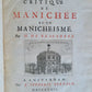 1734-39 HISTORY & CRITIQUE of MANICHAEISM 2 VOLUMES antique in FRENCH