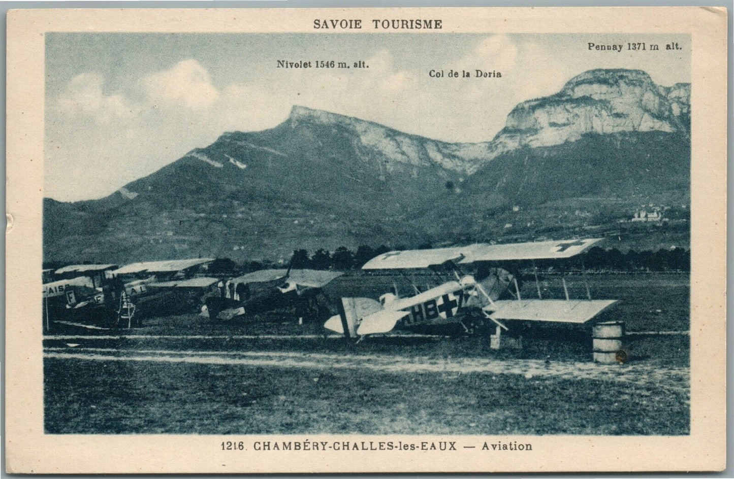 EARLY AVIATION GERMAN AIRPLANES ANTIQUE POSTCARD
