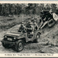 MILITARY JEEPS 1944 WWII ANTIQUE POSTCARD