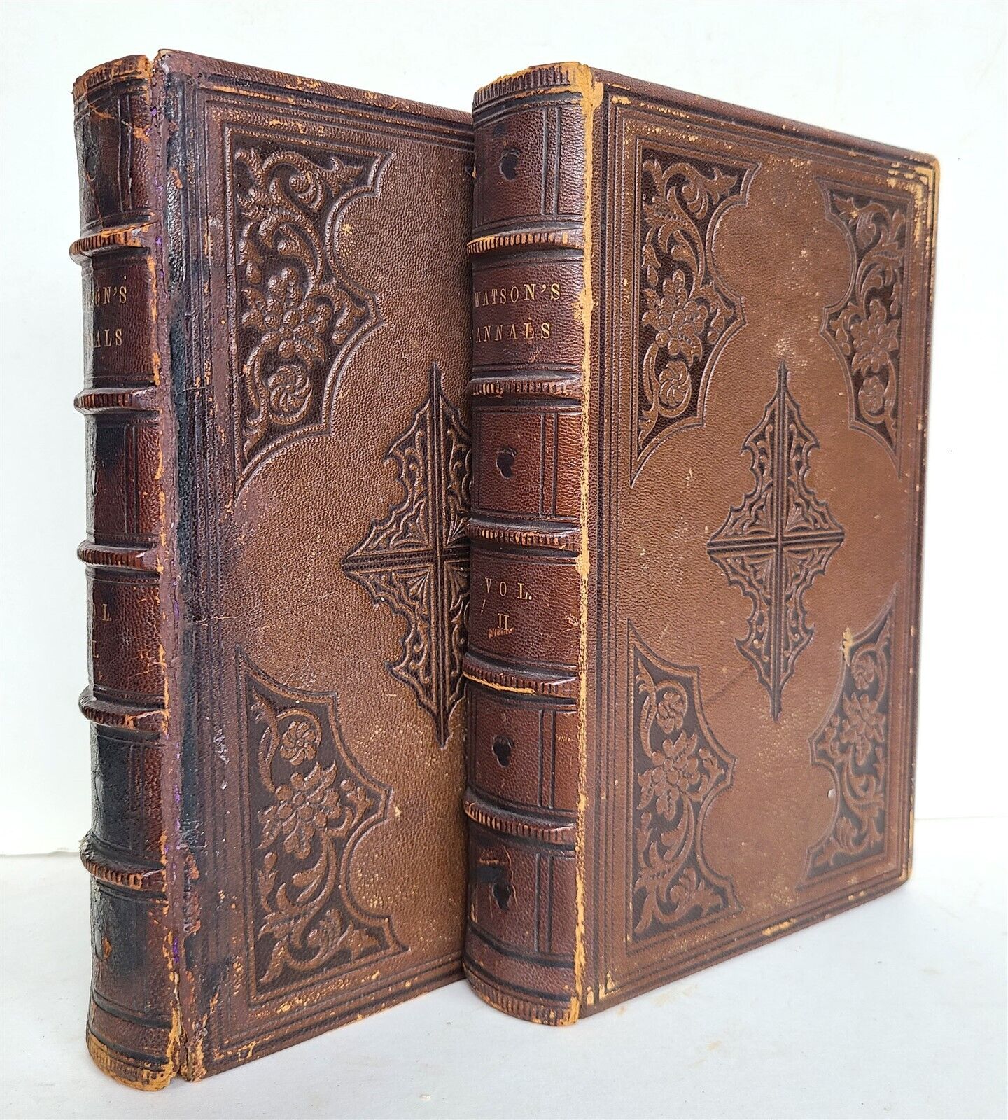 1844 ANNALS of PHILADELPHIA AND PENNSYLVANIA 2 volumes illustrated antique