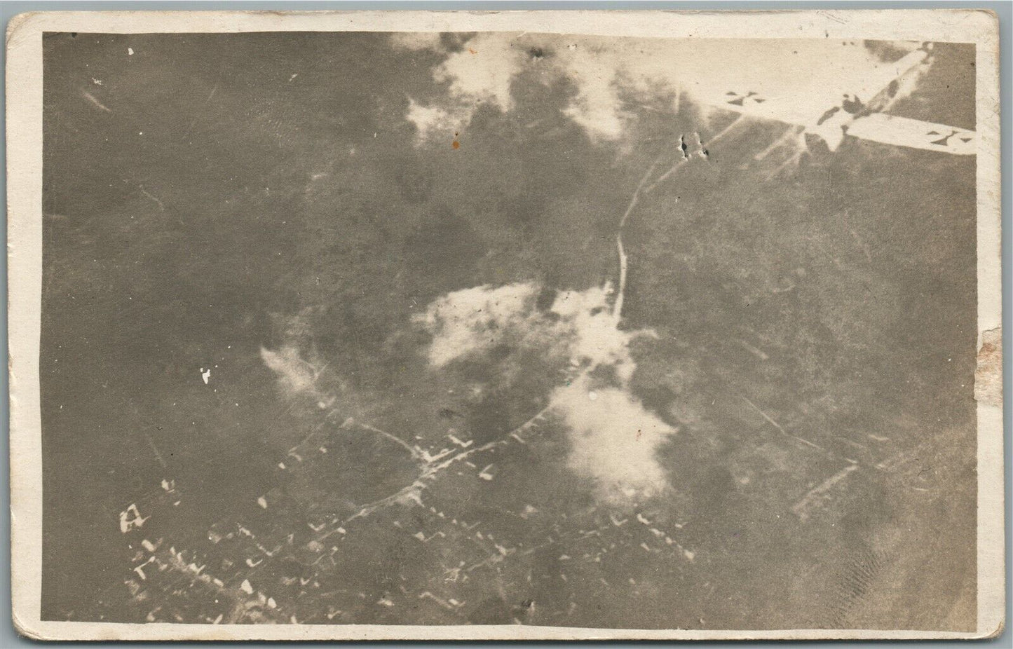 GERMAN WWII PLANE VINTAGE REAL PHOTO POSTCARD RPPC