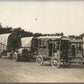 MILITARY TRUCKS 1917 WWI AMERICAN ANTIQUE REAL PHOTO POSTCARD RPPC