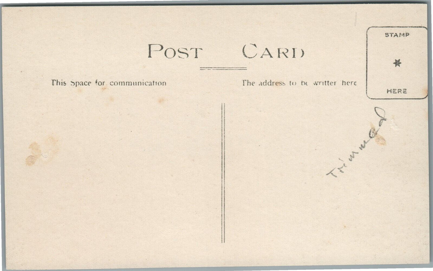 BRITISH MILITARY SHIP H.M.S. AQUARIUS ANTIQUE REAL PHOTO POSTCARD RPPC