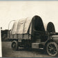 MILITARY TRUCKS 1915 AMERICAN ANTIQUE REAL PHOTO POSTCARD RPPC