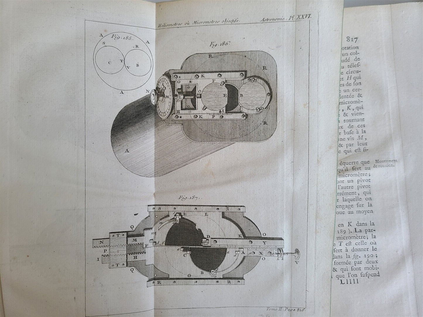 1771 ASTRONOMY by Joseph M. de La Lande 2 VOLUMES ILLUSTRATED antique in FRENCH