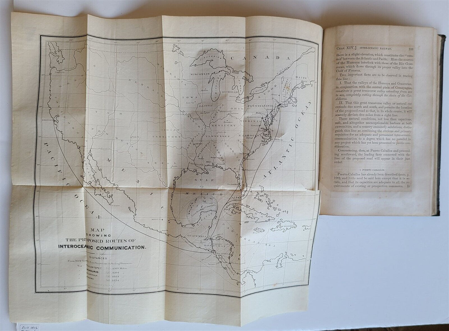 1855 NOTES ON CENTRAL AMERICA by E. G. Squier antique w/ MAPS