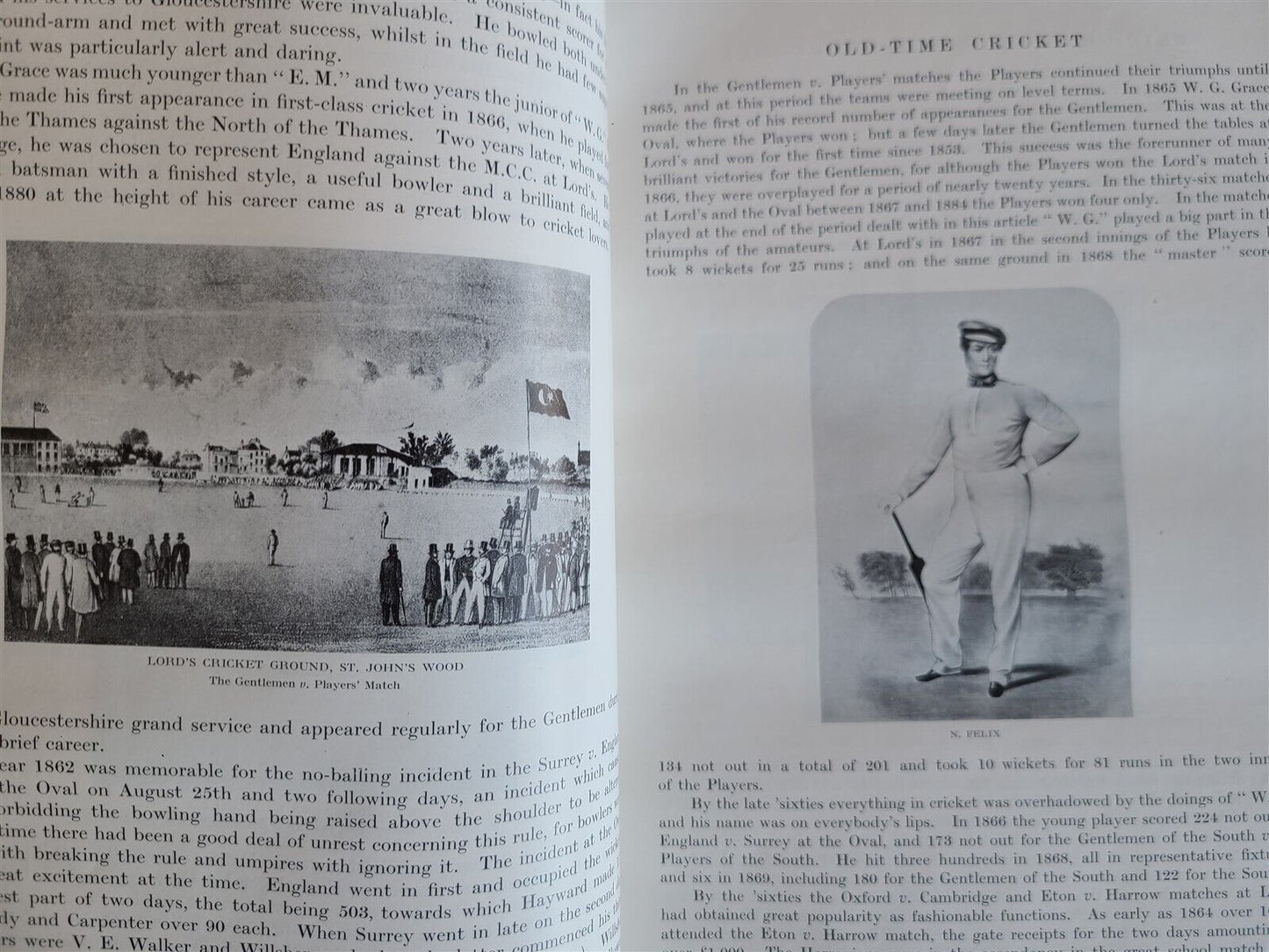 BRITISH SPORTS & SPORTSMEN antique CRICKET & FOOTBALL ILLUSTRATED MASSIVE FOLIO