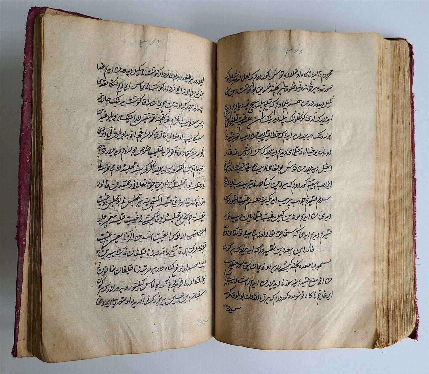 19th CENTURY ISLAMIC MANUSCRIPT QUESTIONS-ANSWERS on ISLAM antique IN CHAGATAI