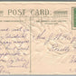 CHRISTMAS GREETINGS JOHN WINSCH 1910 ANTIQUE POSTCARD