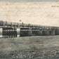 SOKAL UKRAINE RIVER BUG BRIDGE POLISH ANTIQUE POSTCARD