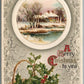 MERRY CHRISTMAS TO YOU JOHN WINSCH 1910 ANTIQUE POSTCARD