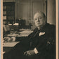 BRITISH PRIME MINISTER WINSTON CHURCHILL VINTAGE POSTCARD