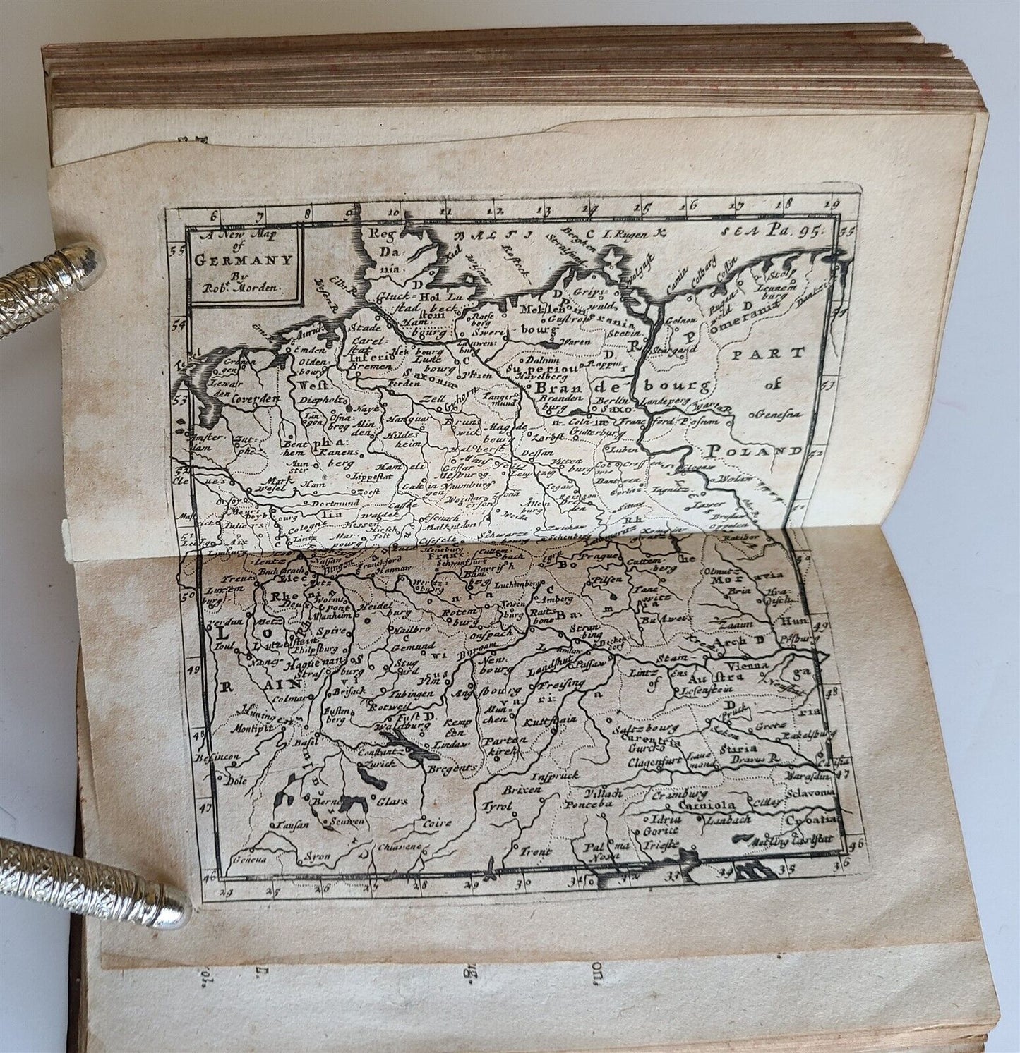 1704 DESCRIPTION OF ALL THE SEATS OF THE PRESENT WARS OF EUROPE antique w/ MAPS