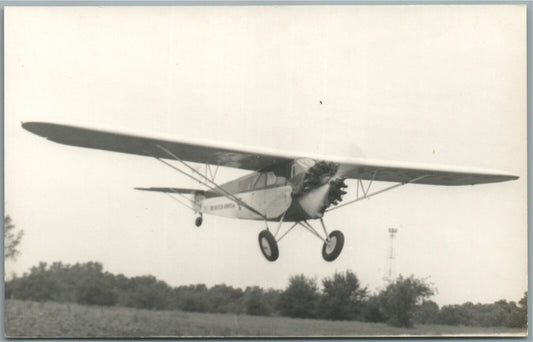 AIRPLANE VINTAGE REAL PHOTO POSTCARD RPPC