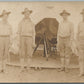 AMERICAN WWI SOLDIERS w/ RIFLES in CAMP ANTIQUE REAL PHOTO POSTCARD RPPC