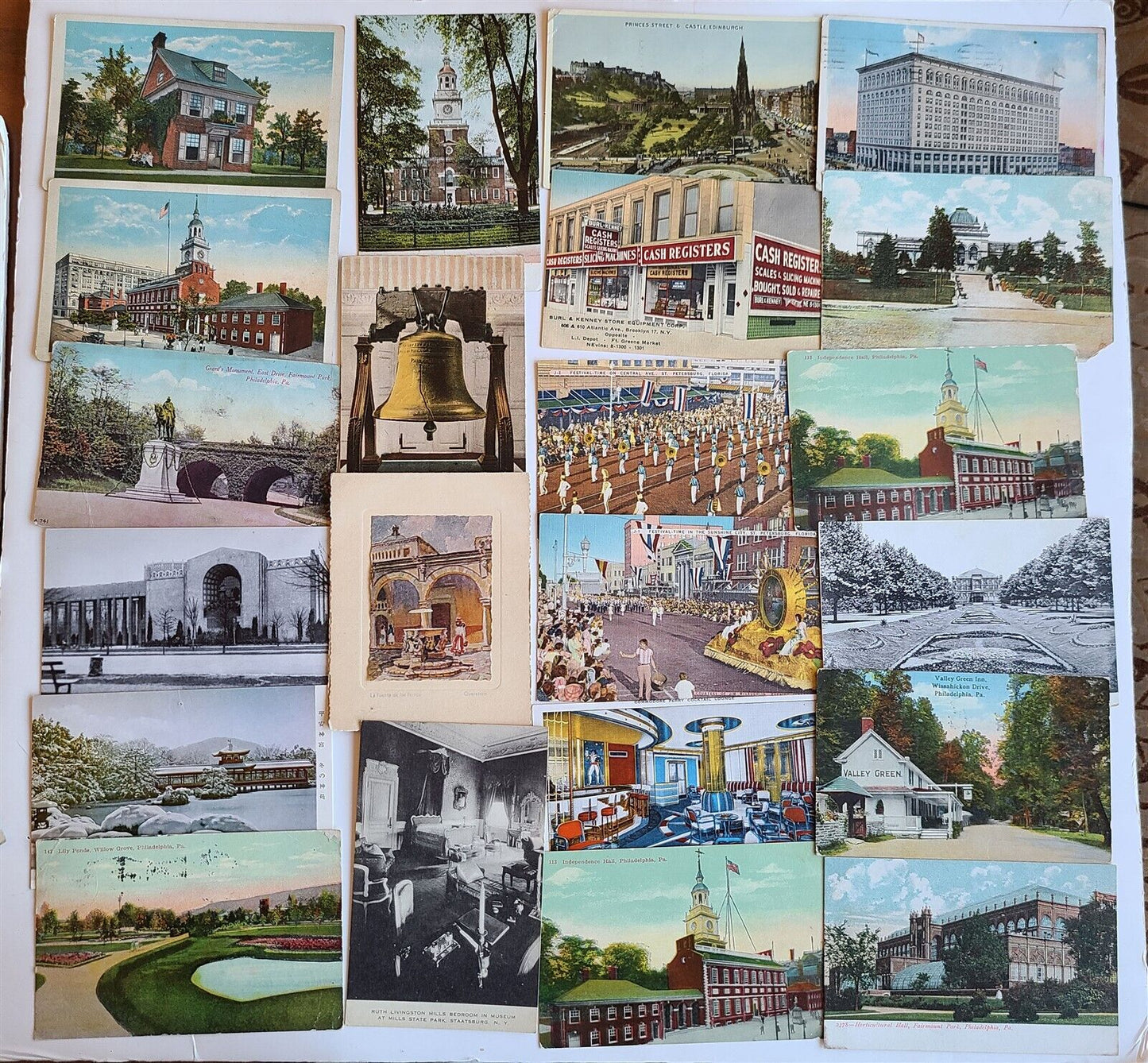 Lot of 510 ANTIQUE & VINTAGE POSTCARDS RPPC TOWN VIEWS GREETINGS mix
