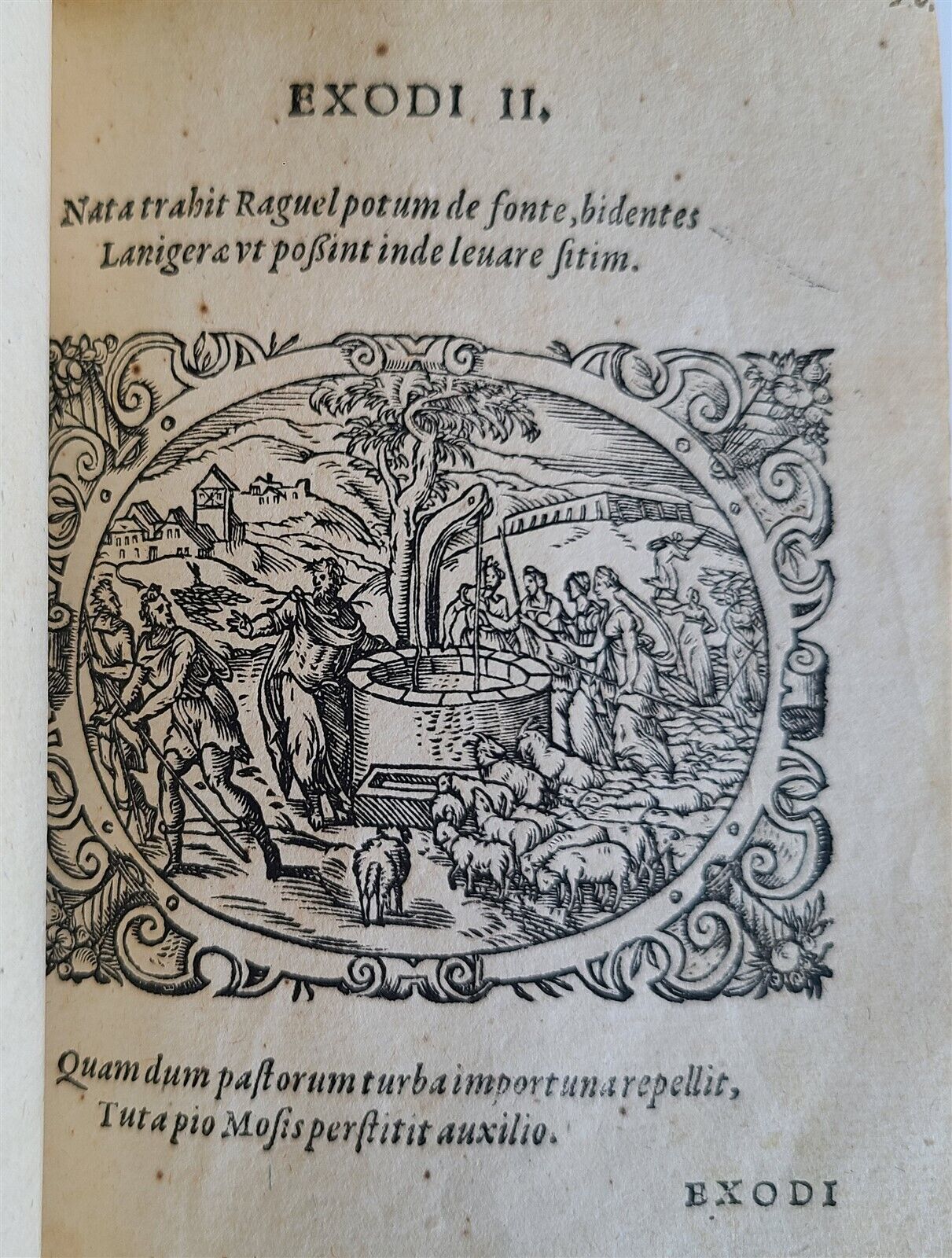 1571 PICTURE BIBLE antique ILLUSTRATED w/ 200 WOODCUTS by JOST AMMAN RARE 16th C