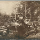WWI ARTILLERY GUNNER AT WORK ANTIQUE REAL PHOTO POSTCARD RPPC