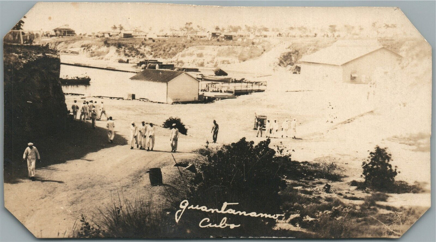 GUANTANAMO CUBA MILITARY BASE ANTIQUE REAL PHOTO POSTCARD RPPC